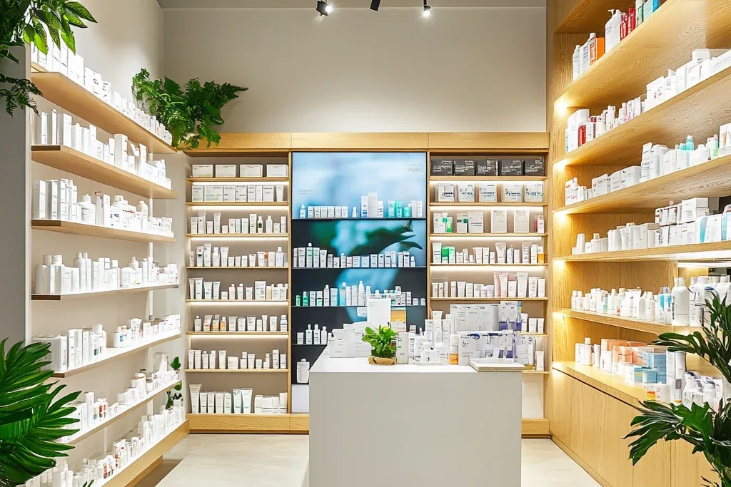Tipos de expositores PLV para farmacia: cuál usar en cada zona